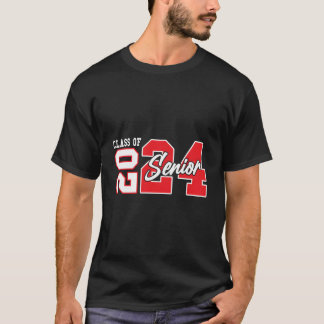 Avgångsklass 2024 Examen Glad sista skoldagen  T Shirt