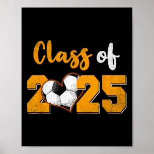 Avgångsklass 2025 Fotboll Senior 25 Examen Avgångs Poster