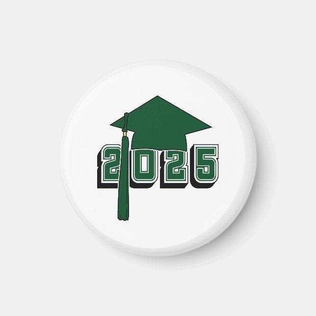 Avgångsklass 2025 Mortelbräda Design Magnet (Framsidan)