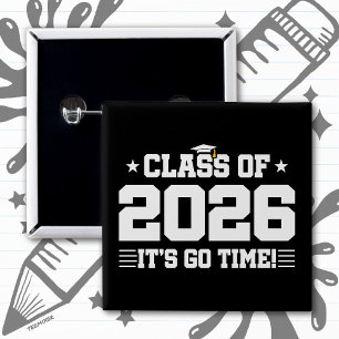 Avgångsklass 2026 Det Är Dags Varsity Examen Knapp