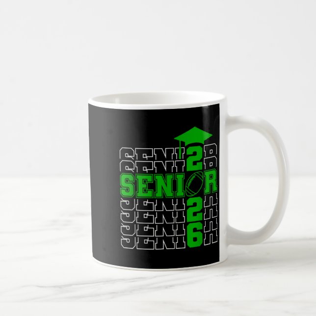 Avgångsklass 2026 examen 2026 grön kaffemugg (Höger)