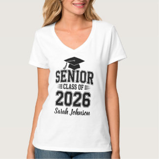 Avgångsklass 2026 Examen Anpassat Namn T Shirt