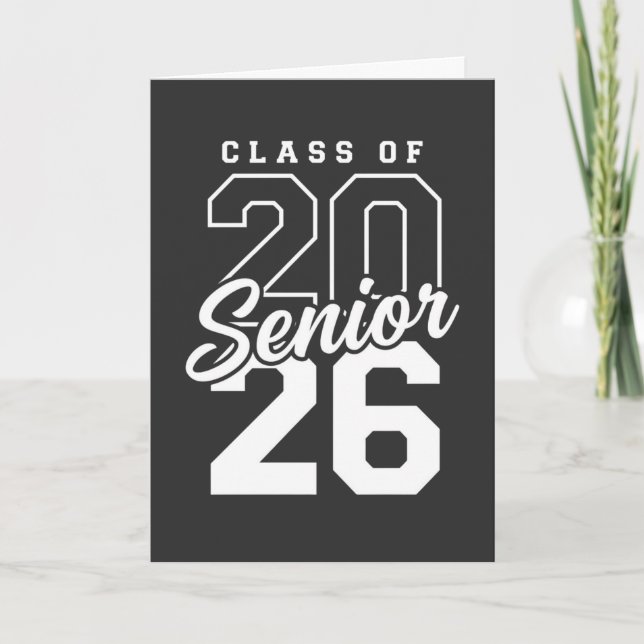 Avgångsklass 2026 Examenpresent till studenter Kort (Framsida)