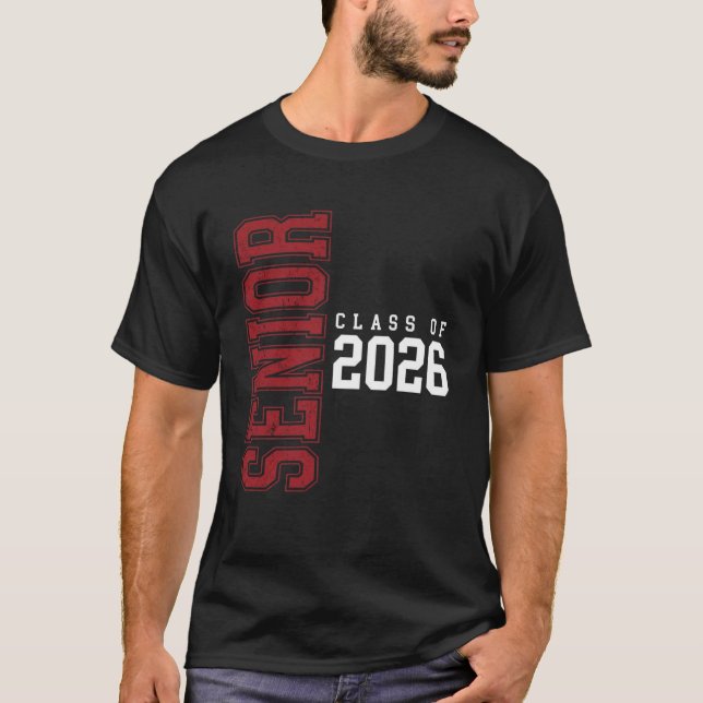 Avgångsklass 2026 Examenpresent till studenter T Shirt (Framsida)