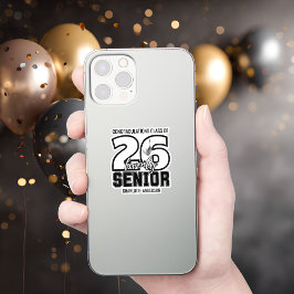 Avgångsklass 2026 examensprydnad klistermärken