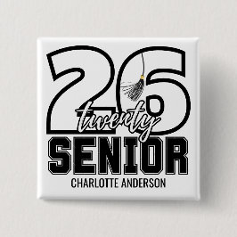 Avgångsklass 2026 examensprydnad knapp