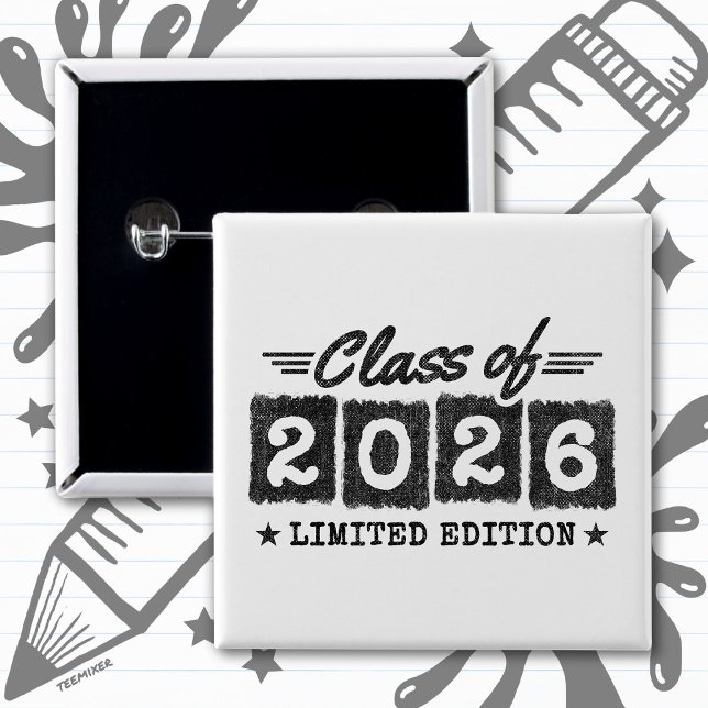 Avgångsklass 2026 Limited Edition-examen Citat Knapp (Skapare uppladdad)