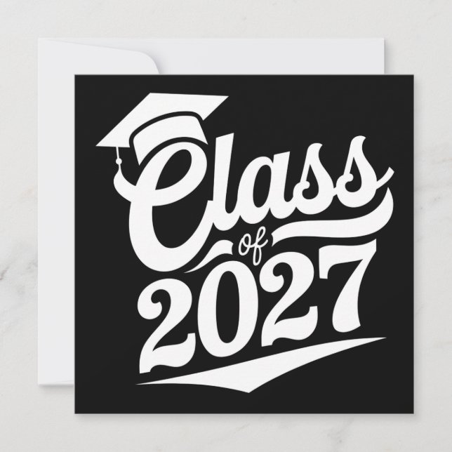 Avgångsklass 2027 Examen Inbjudningar (Framsida)