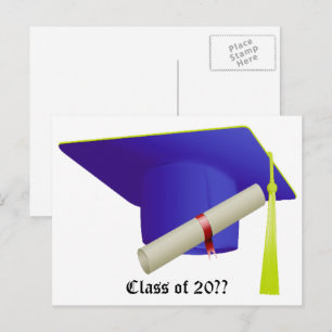 Avgångsklass 20XX Meddelande Vykort