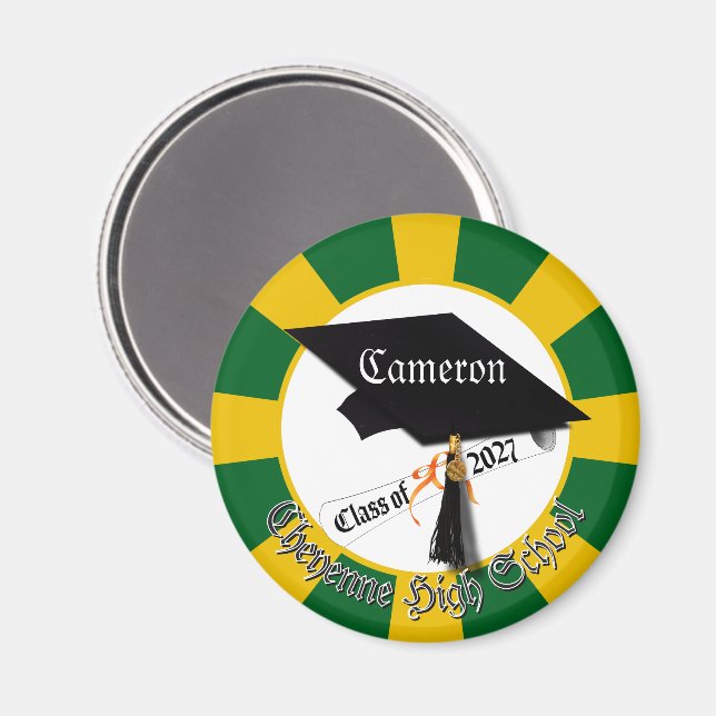 Avgångsklass Diplom 2027 Examen Magnet (Front/Back)