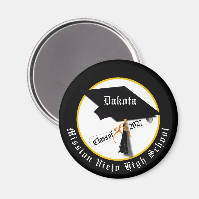 Avgångsklass Diplom 2027 Examen Magnet (Front/Back)