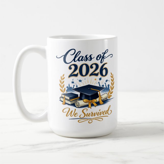 Avgångsmugg 2026 kaffemugg (Vänster)
