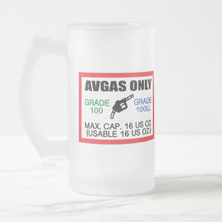 AVGAS / 100LL bränsle endast Frostat Ölglas