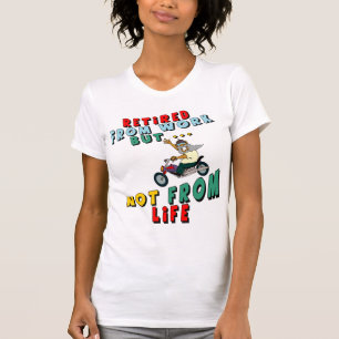 Avgått från arbete tee shirt