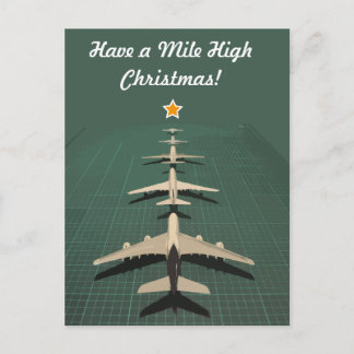 Avgeek Mile Hög jul Helg Vykort