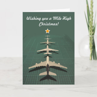 Avgeek Mile Hög jul Helgkort