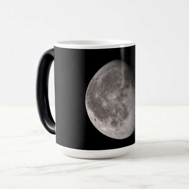 Avgibbning måne fas NASA bilder Magisk Mugg (Framsida vänster)