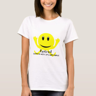"Avgick" GUL LYCKLIG DANS T-shirt