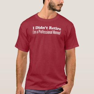 Avgick inte yrkesmässiga Nonno (PÅ MÖRK) T Shirt