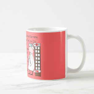 "Avgick sjuksköterska" berättelsekonst--Unika Kaffemugg