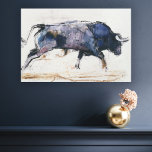 Avgifter Bull 1998 Canvastryck<br><div class="desc">Avgifter Bull 1998 (blandade medier på papper) Adlington Mark / Private Collection / Bridgeman Bilder Mammals Rural Scenes Mammals</div>