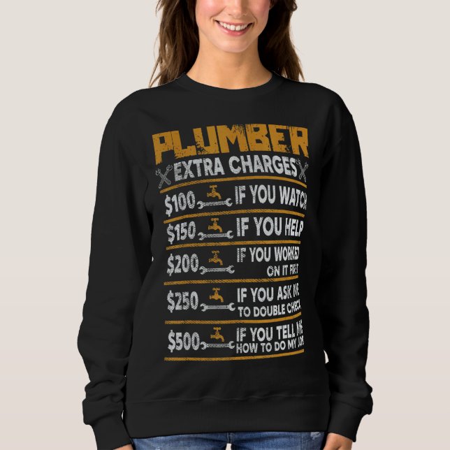 Avgifter för rörmokare Extra T Shirt (Framsida)