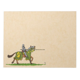 Avgifter Medieval Knight Anteckningsblock