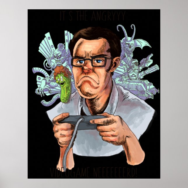 AVGN Arg Videogame Nerd Poster (Framsidan)