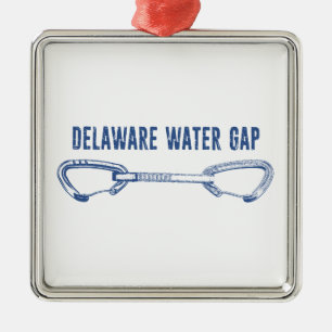 Avgränsning av Vatten-gap i Delaware Quickdraw Julgransprydnad Metall