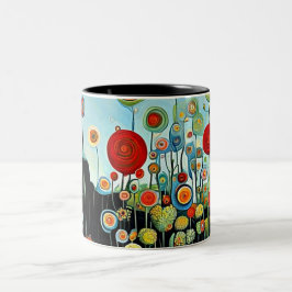 Avgrundens blommor Två-Tonad mugg
