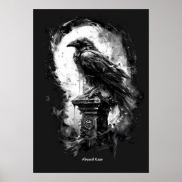 Avgrundsblick Tung Metal Ravkraniell Poster