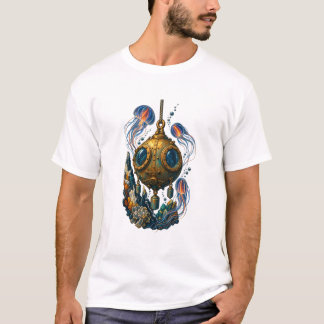 Avgrundsdykande Bathysfär-expedition Retro T-Shirt