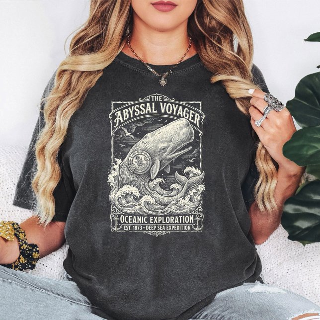 Avgrundsresande Valhvalfisk Oceanisk Utforskning T Shirt (Skapare uppladdad)