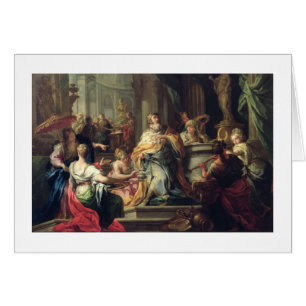 Avgudadyrkanen av Solomon, c.1735 (olja på kanfas) Hälsningskort