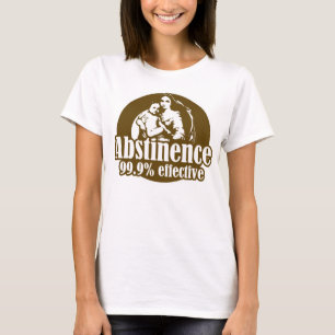 Avhållsamhet 99 % Effektiv Religiösa Humor Tee Shirt