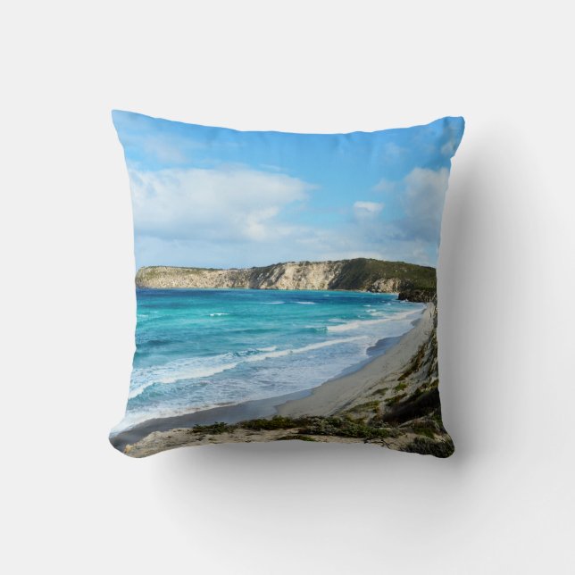 "Avhämtad skönhet: Iconic Kusten Kangaroo Island Kudde (Framsida)