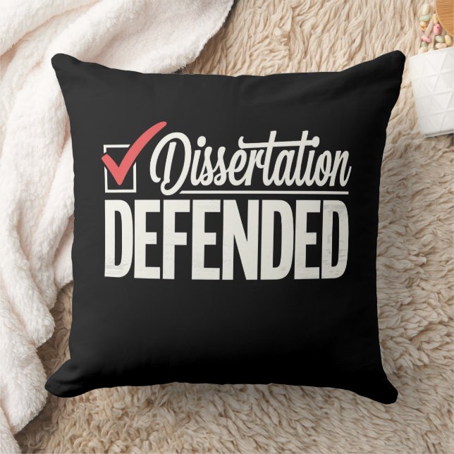 Avhandling Disputerad PhD-Examen Utexaminerad Kudde (Filt)