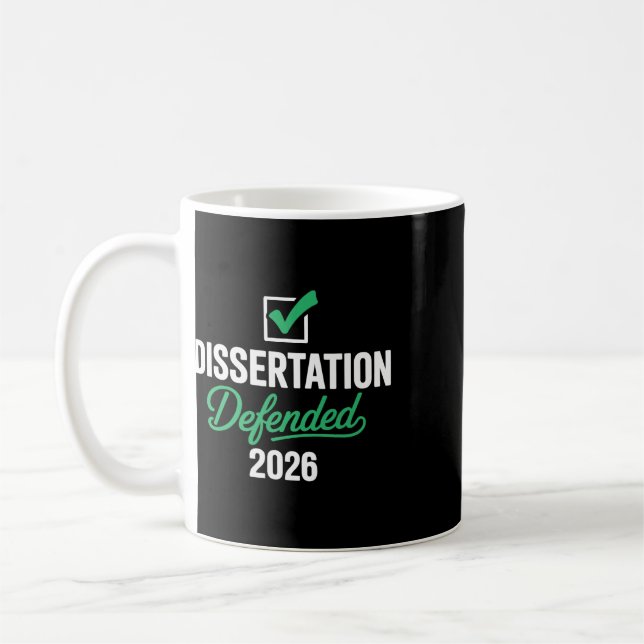 Avhandling försvarad 2026 för Phd Edd doktorsexame Kaffemugg (Vänster)