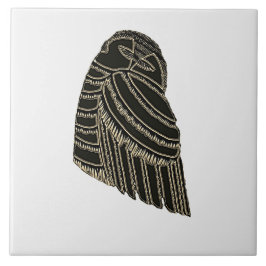 AVIAN ART DECO i BROWN-plattan Kakelplatta