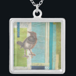 Aviär skrapbok I Silverpläterat Halsband<br><div class="desc">Djur</div>