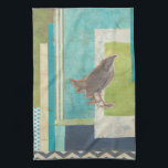 Aviär skrapbok II Kökshandduk<br><div class="desc">Djur</div>