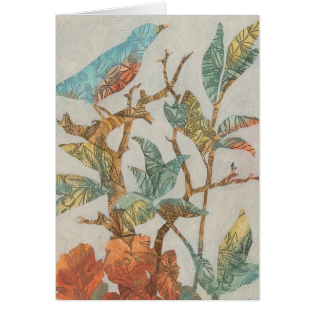 Aviary Collage I Hälsningskort (Framsidan)