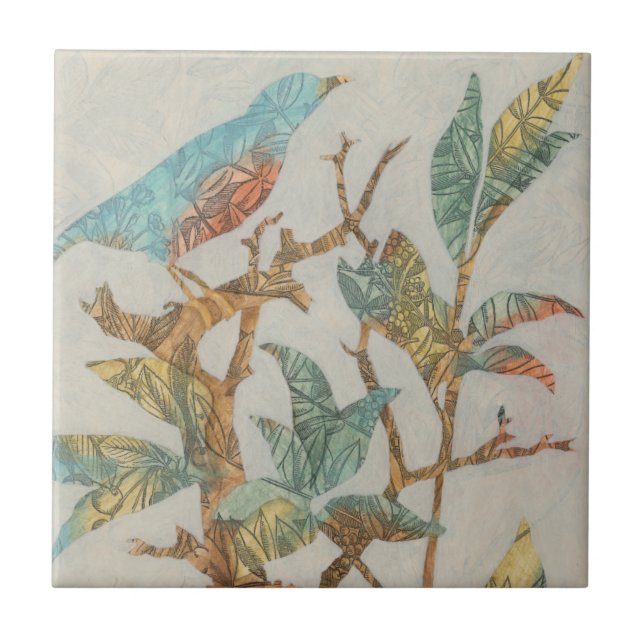 Aviary Collage I Kakelplatta (Framsidan)