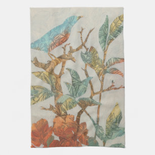 Aviary Collage I Kökshandduk