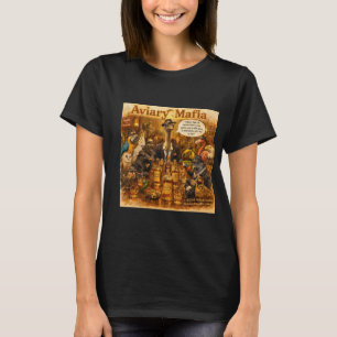 Aviary Mafia Cartoon – Fjäderförsed maffiafamilj h T Shirt