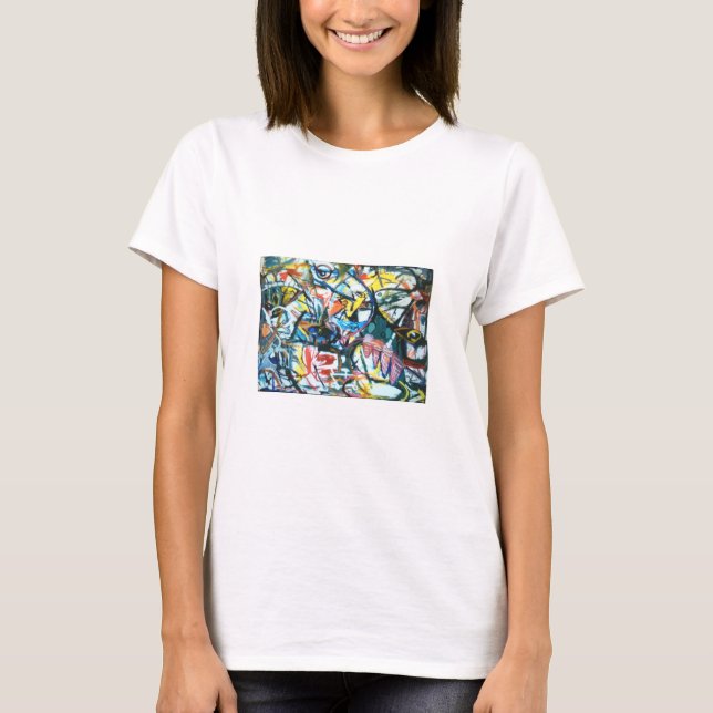 Aviary Stream Abstrakt Jeff Hankamer Artjunkhaus T Shirt (Framsida)