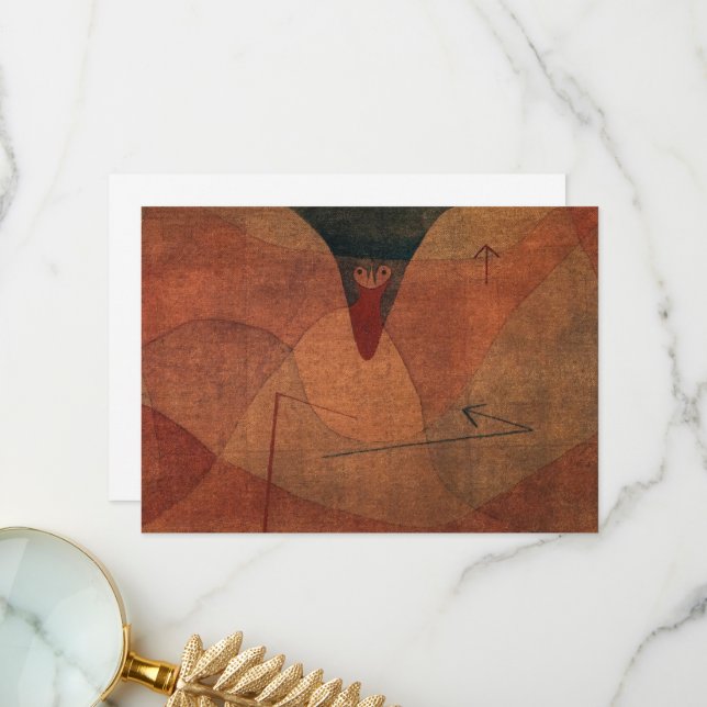 Aviatic Evolution av Paul Klee Tack Kort (Fram/Back In Situ)