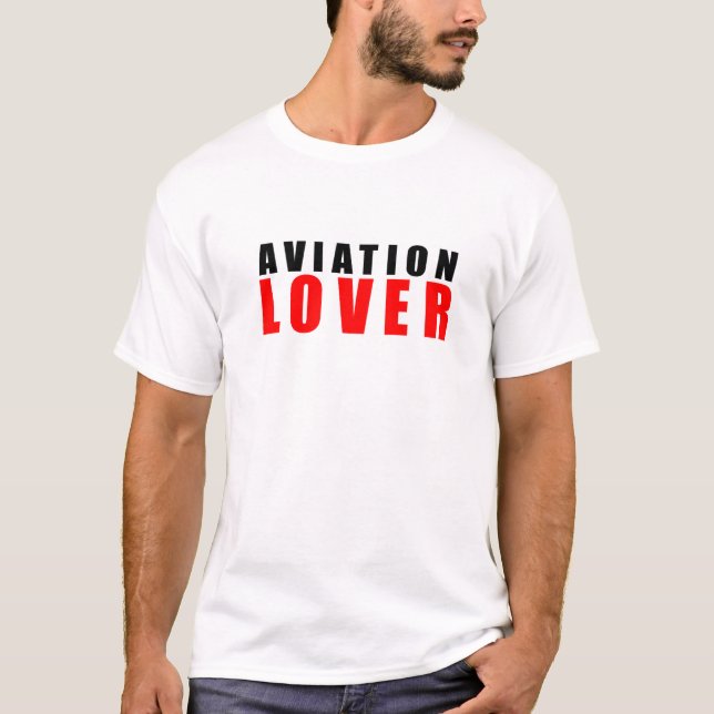 Aviation älskare t shirt (Framsida)