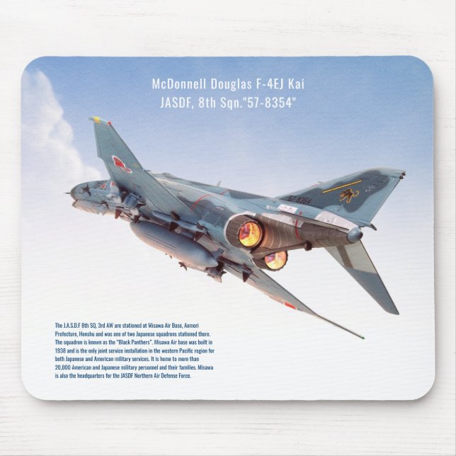 Aviation Art Mousepad "McDonnell Douglas F- 4EJ K" Musmatta (Framsidan)