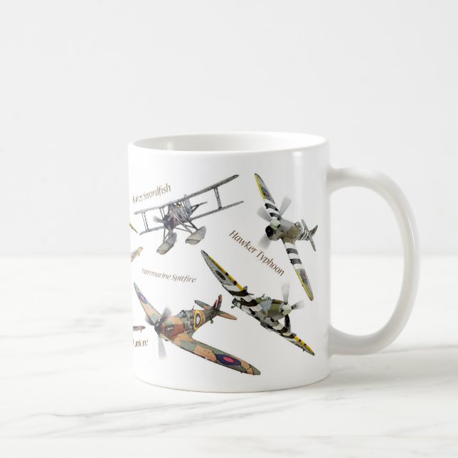Aviation Art mug "A British fighters" Kaffemugg (Höger)